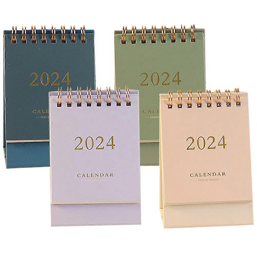 Desk Calendar Decor Small Calendars Office Purple 3.07X2.36X4.32in