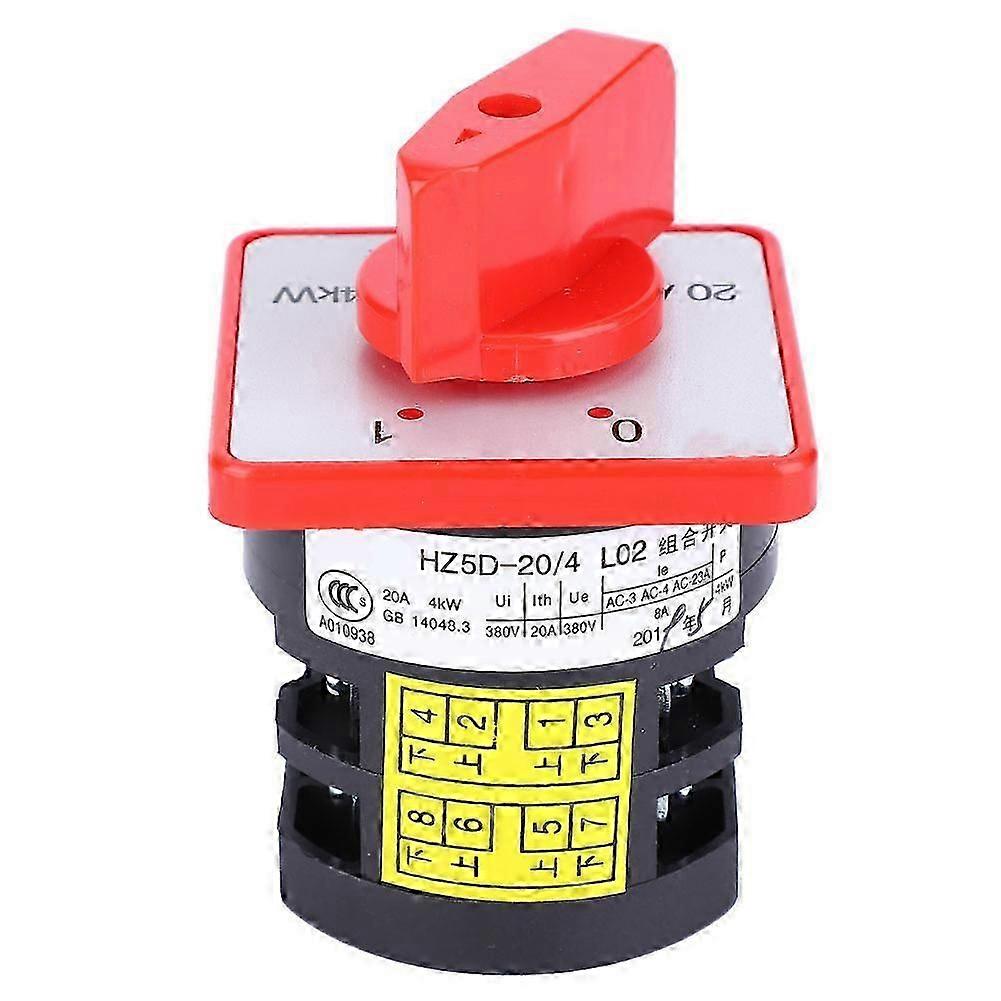 380V 20A 4KW 3-Position 6 Terminals Changeover Selector Control Switch Cam Generator
