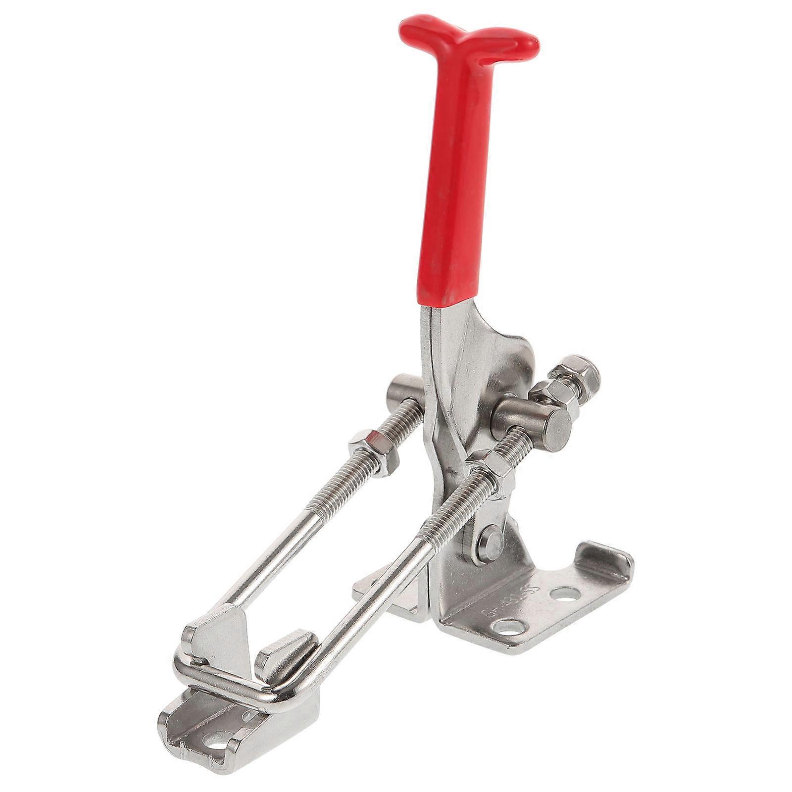 Adjustable Heavy Duty Toggle Clamp Latch For Cabinet Doors Silver 1Set