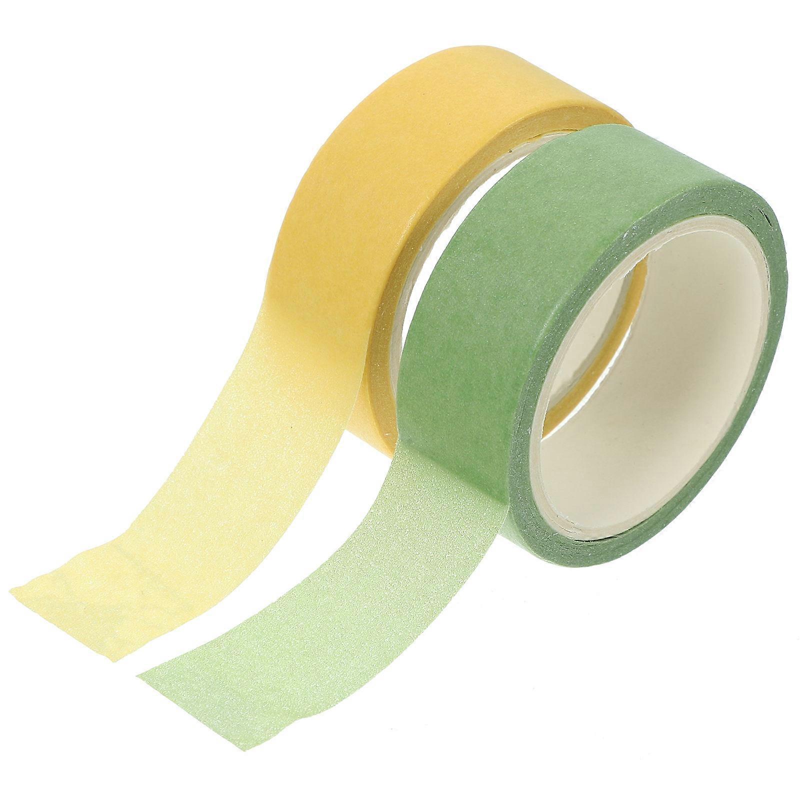 2 Rolls Self Adhesive Planner Tape, Decorative Washi Tape for Scrapbooking, Crafting, Sticker Making, Journals and Creative Projects