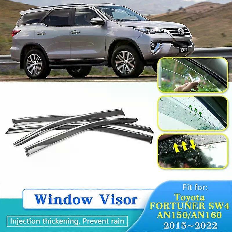 High qualityRain Deflector For Toyota FORTUNER SW4 AN150 AN160 2015~2022 Car Window Visor Cover Guards Antirain Chuvento Windabweiser 2021