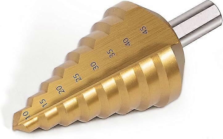 10-45mm HSS TIN step drill bit attachment, tapered drill bit, countersunk multi-step drill bit