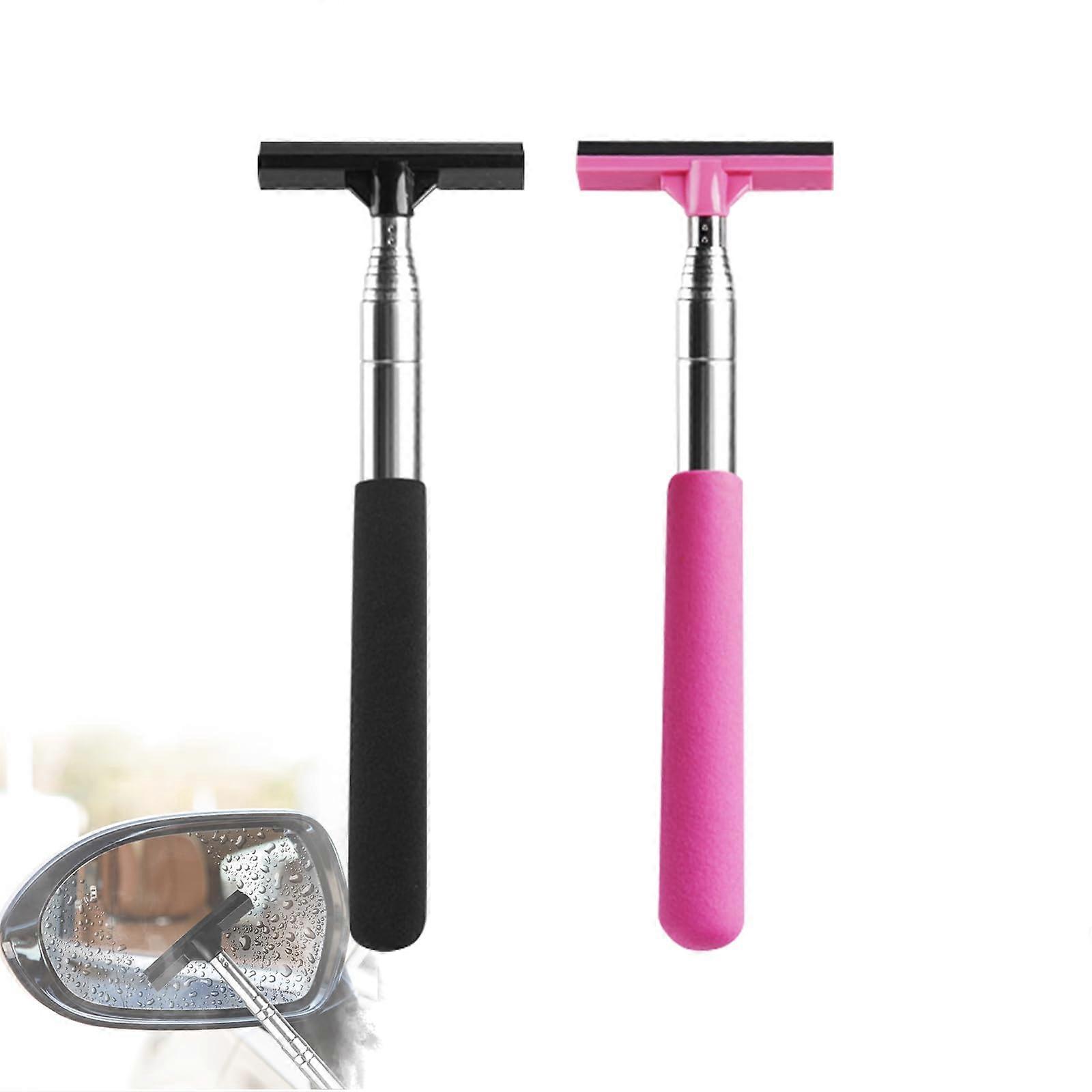 2 Pack Car Windshield Squeegee, Car Window Squeegee, Telescopic Wiper