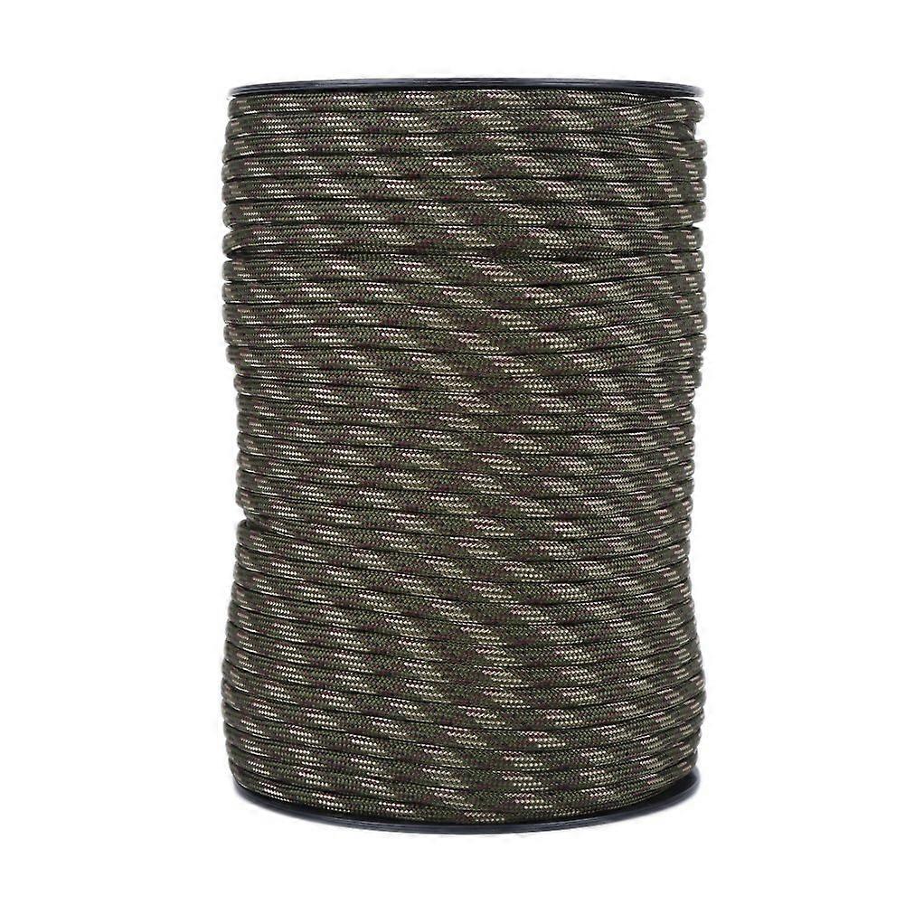 Parachute Rope 100m Reflective 9 Corespun Twine Jungle Camouflage for Camping Tents Washing Line Lifesaving Use