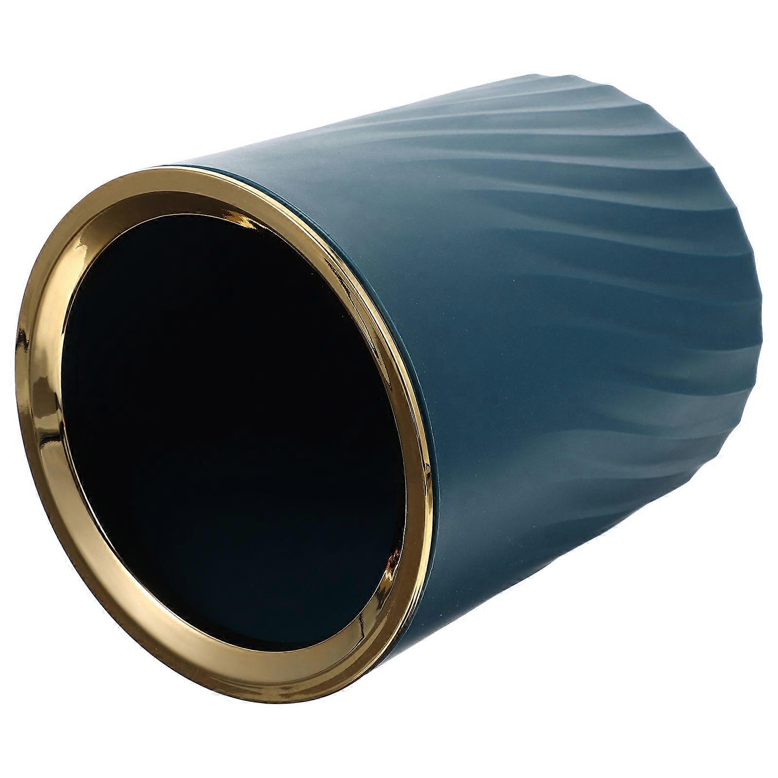 Table Trash Can Pressing Lid Easy Cleaning 15.5X13X13CM 1Set