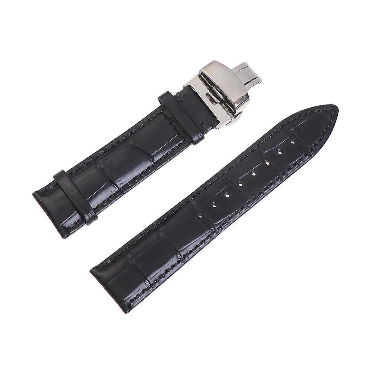 Watch Band Replacement Cowhide Watch Strap Daily Use Men 1Pcs