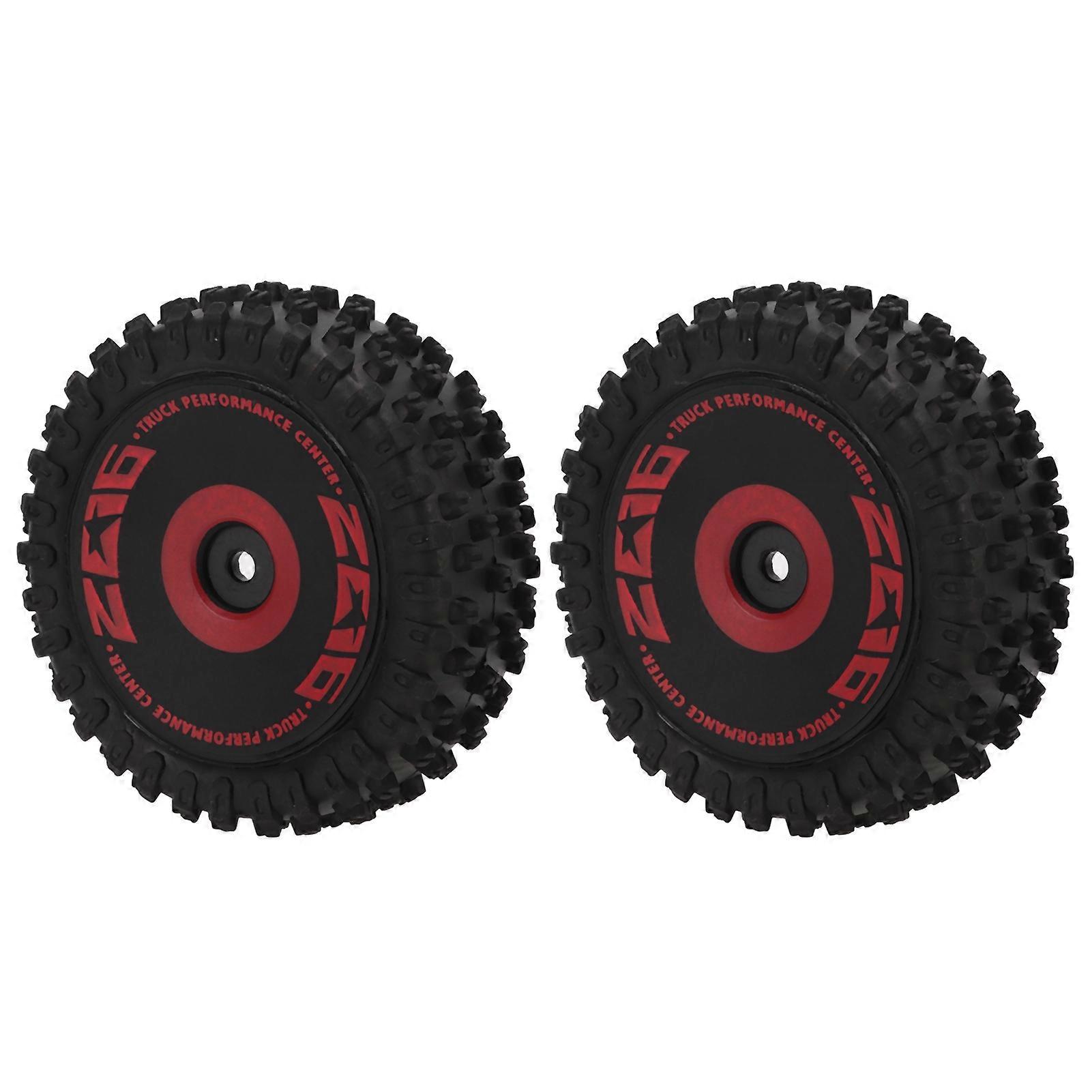 2Pcs Front Rubber Tires for WLtoys 124016 1/12 RC