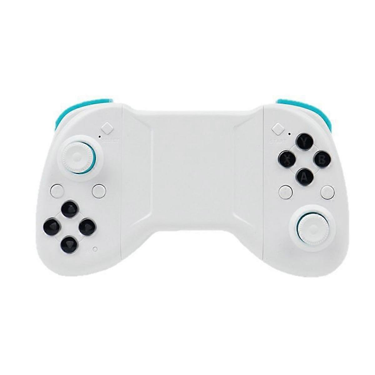 مقبض وحدة تحكم الكمبيوتر اللوحي RGB لنظام Android IOS Gamepad أبيض