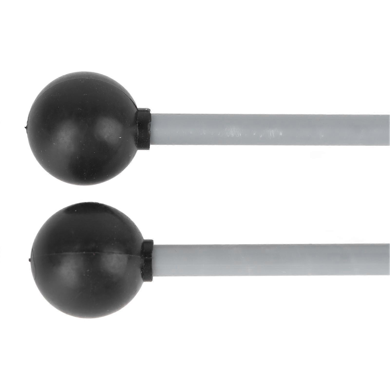 2 Pcs Timpani Mallets Silicone and Plastic Multifunctional Marimba Tongue Drum Mallets