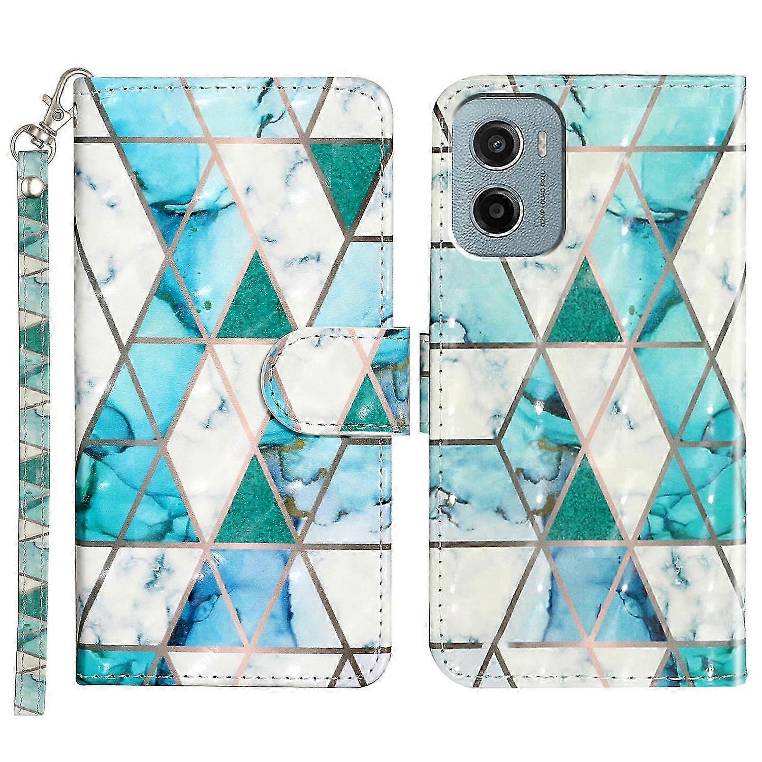 Wallet Case for compatible with Motorola Moto E15 4G G05 4G 3D Pattern Printed Phone Leather Cover - Bears