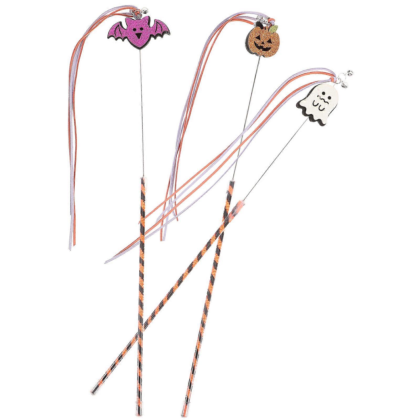 Teaser Cat Entertainment Pet Toys Ghost Shape 3Pcs