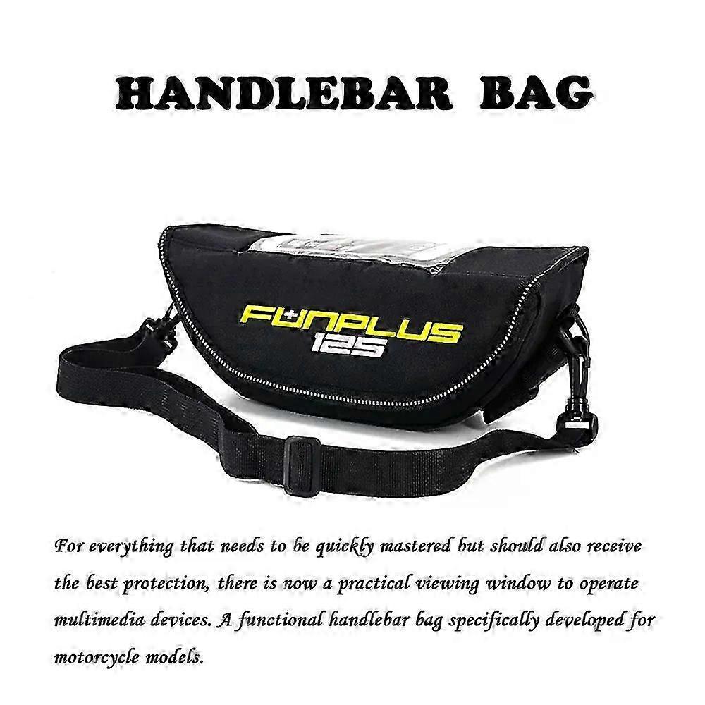 Motorcycle handlebar navigation bag Fit For Macbor Fun Plus 125 Fun125 Plus125 handlebar storage bag dustproof and waterproof