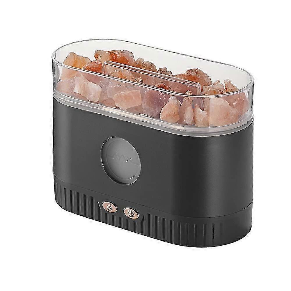 Aromatherapy essential oil diffuser, 7-color light 3 in 1 Himalayan salt lamp humidifier, 200ml ultrasonic cold fog