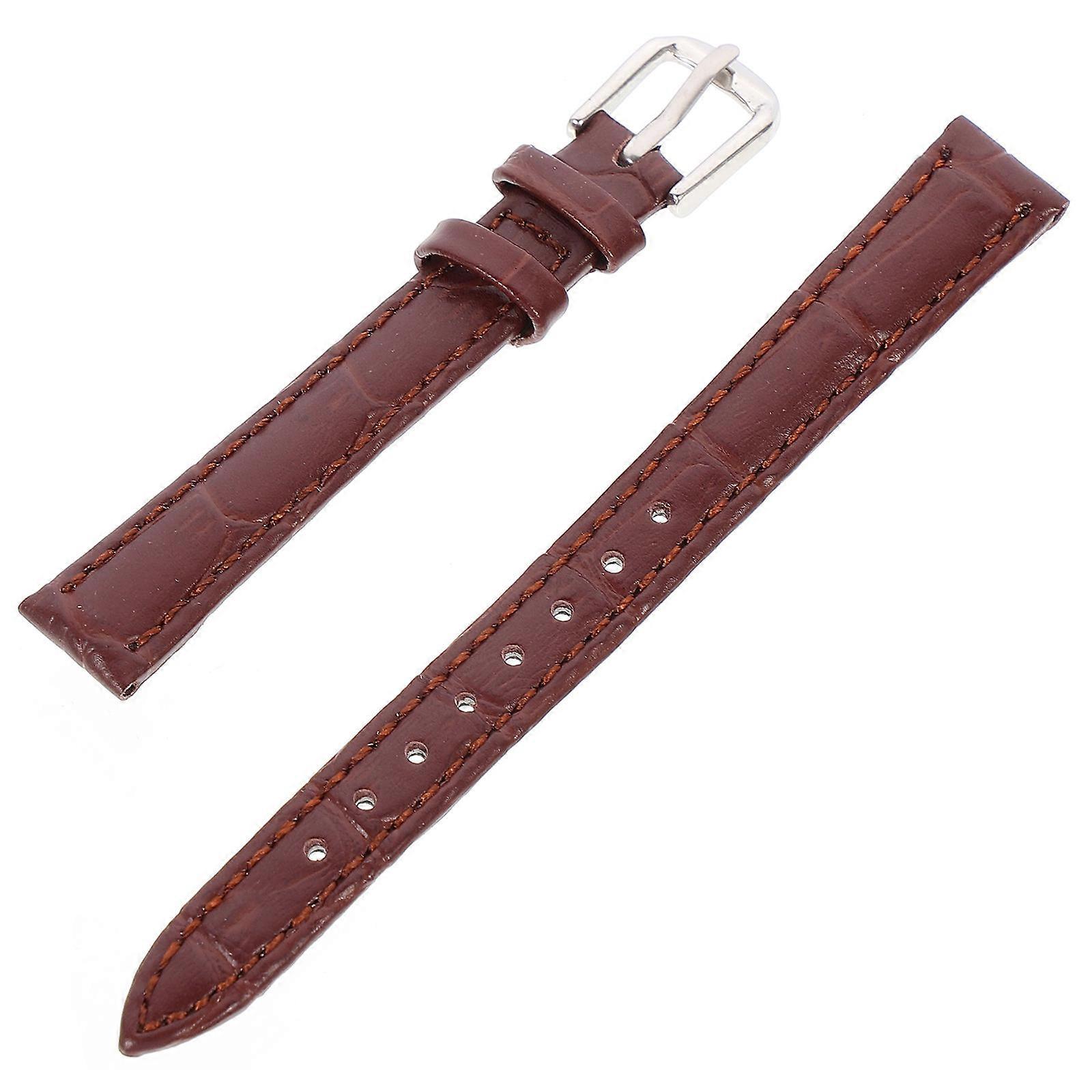 Classic Retro Watch Strap Made of Durable Artificial Brown Color One Size Fits All