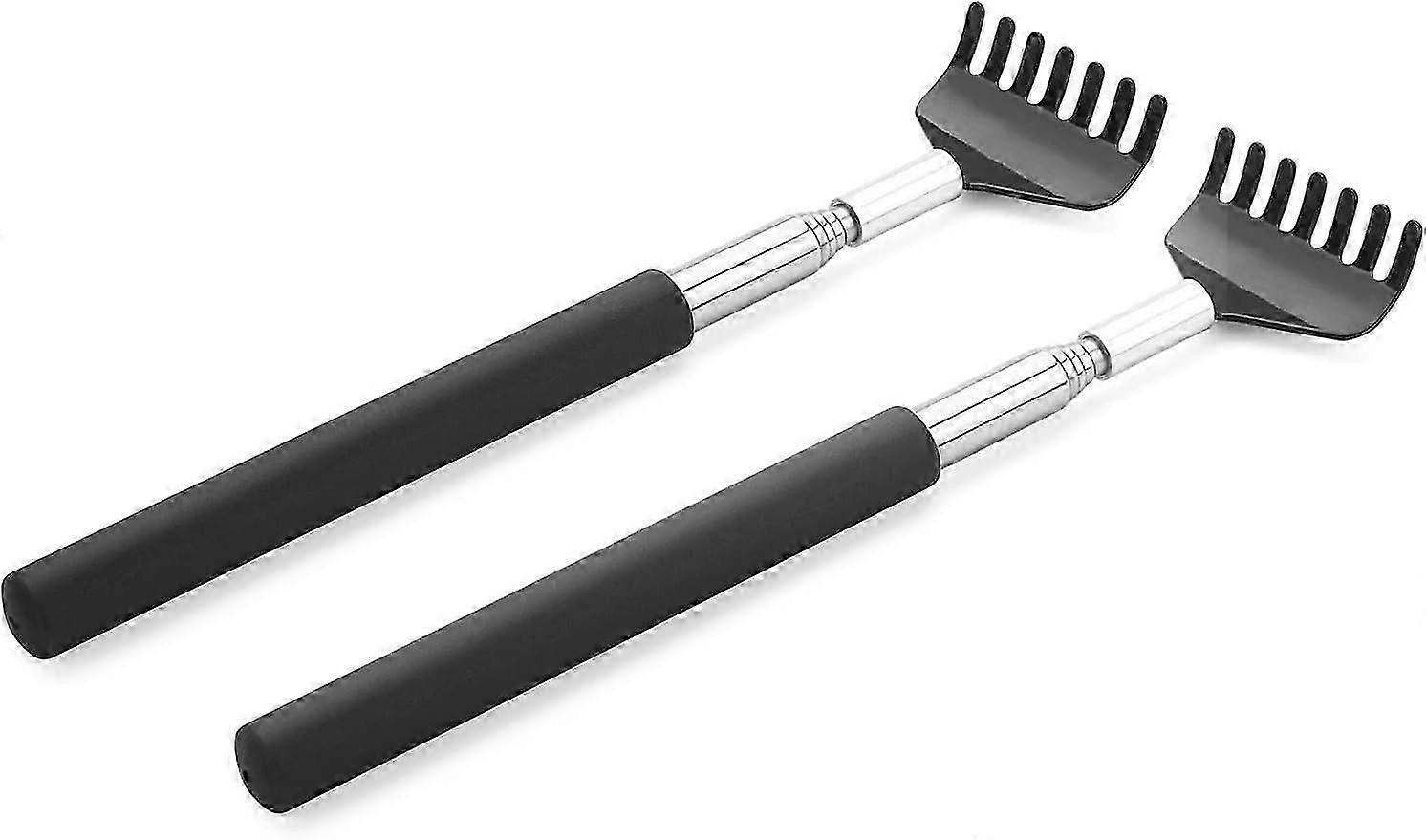 Telescoping Back Scratchers (2-Pack) - Metal with TPR Grip