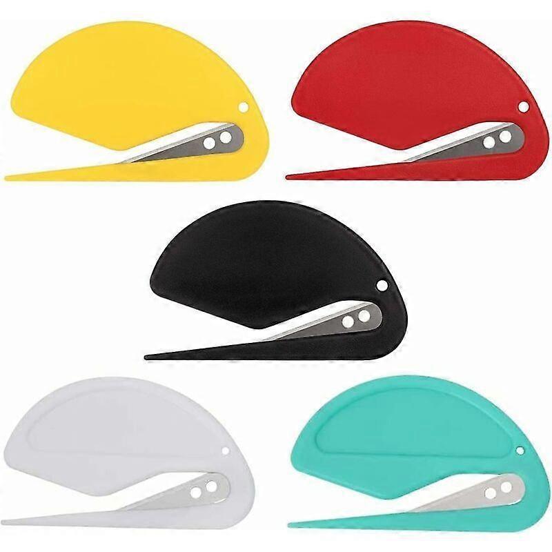 5 STUKS Briefopener met Metalen Mes Envelopopener Mes Mini Utility Mes Mini Briefopener Plastic Envelopopener