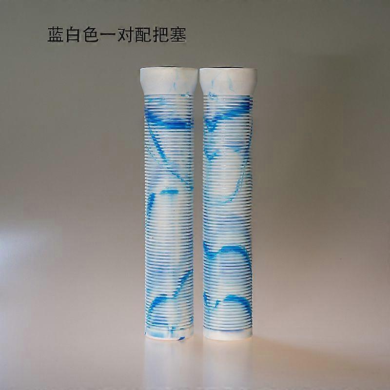 1 Pair Bike Handle Grips Non Slip Bicycle Handlebar Grips Rubber Replacement For Beach Razor Scooter Mountain Bicycle Tricycle