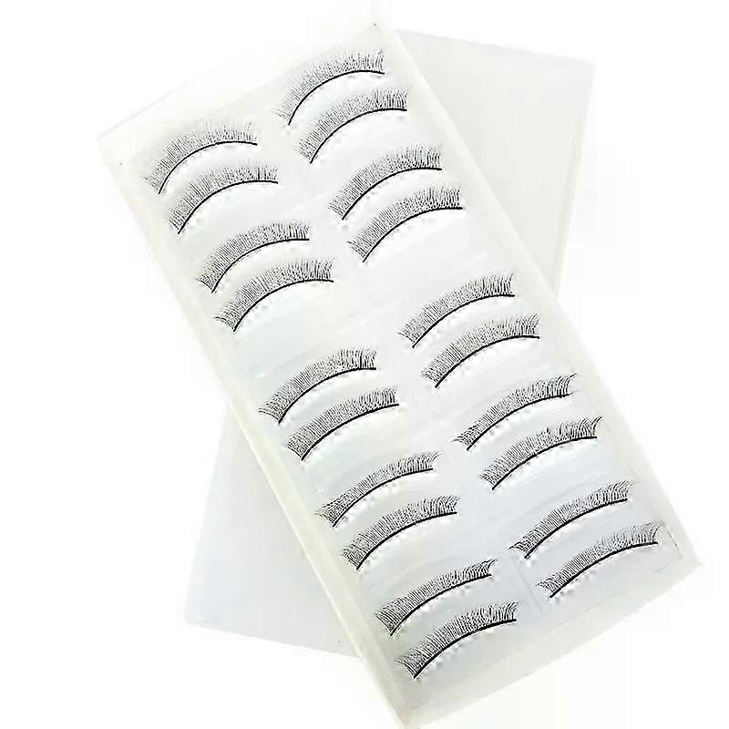 10 Pairs/Set Handmade False Eyelashes for Beginners Teaching Eye Extension Practice Tools