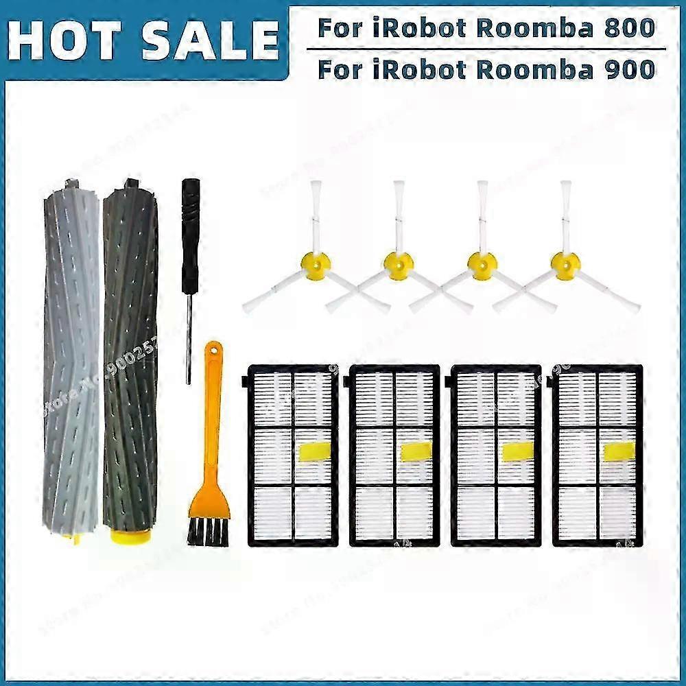 Replacement Parts for Compatible Brand Robot Vacuum: Main Side Brush Filter