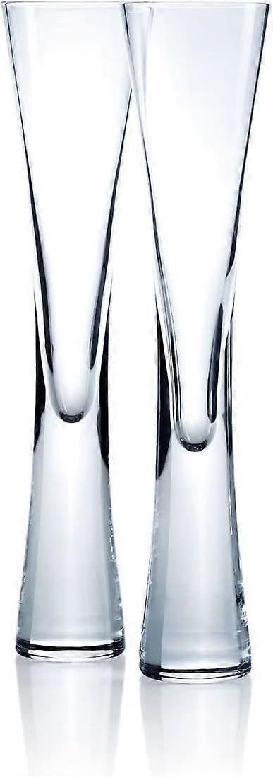 AURA Champagnerflöte ,170 ml klar | 2er-Set | Mundgeblasenes und handgefertigtes Glas