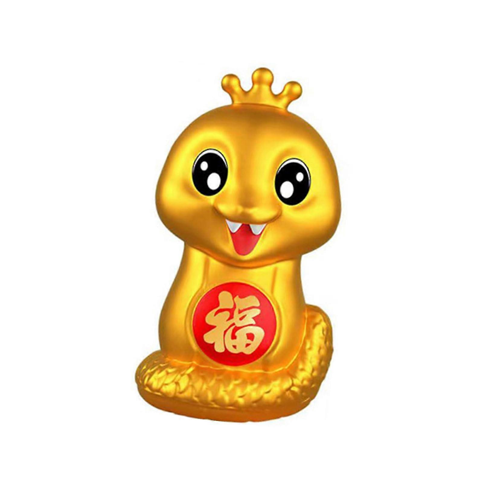 Artistic Snake Piggy Bank Money Box for Spring Festival Coin Saving and Cultural Decoration Mesh Bag