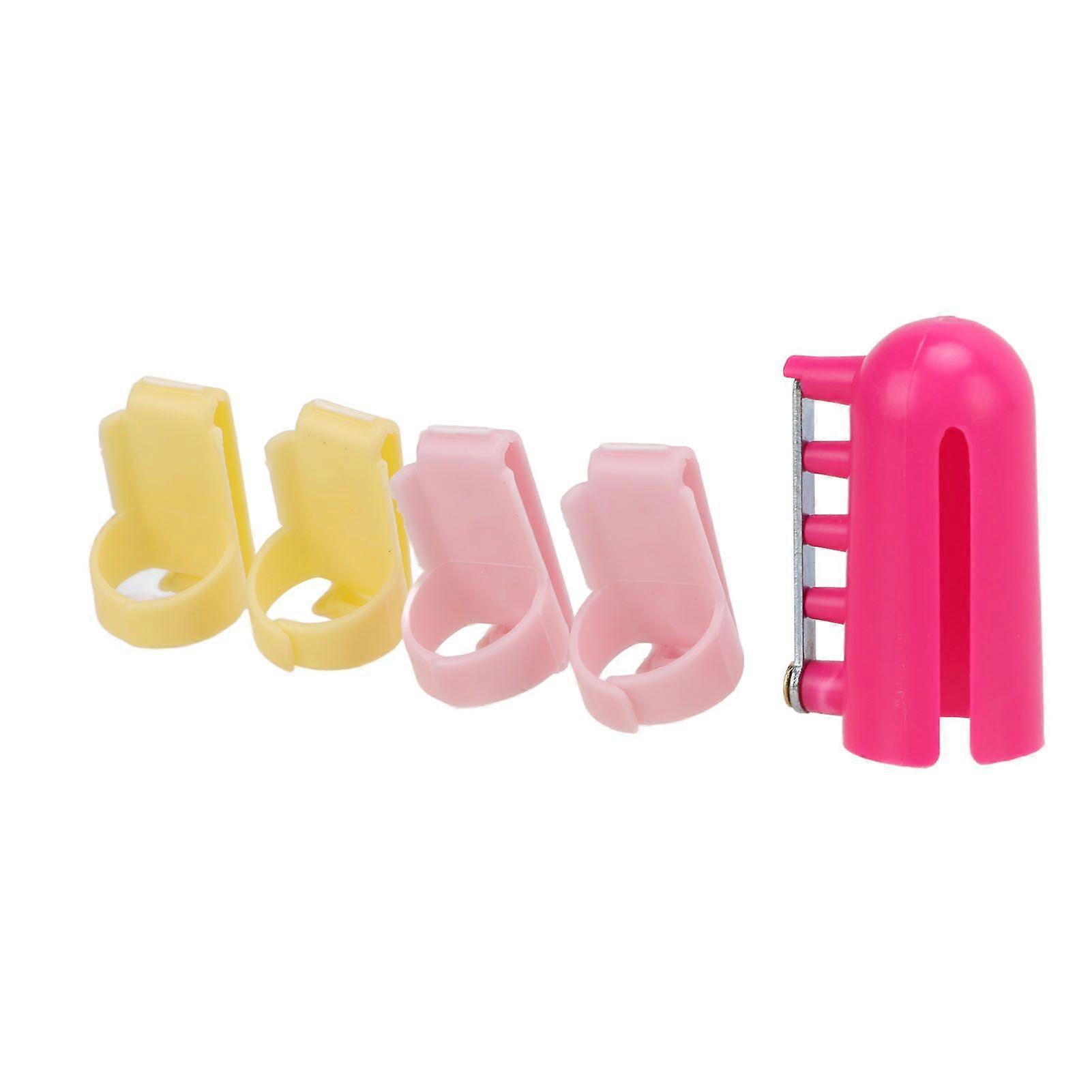 2025 Latest Model 5 Pcs Knitting Thimble Lightweight Durable Practical DIY
