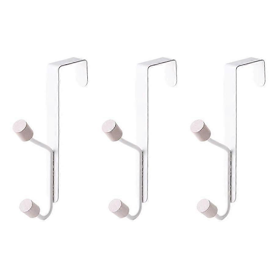 Storage Box with Door Hooks, Coat Rack Hangers for Hanging Coats, Bathrobes, Hats, and Towels - 3 Pieces Set