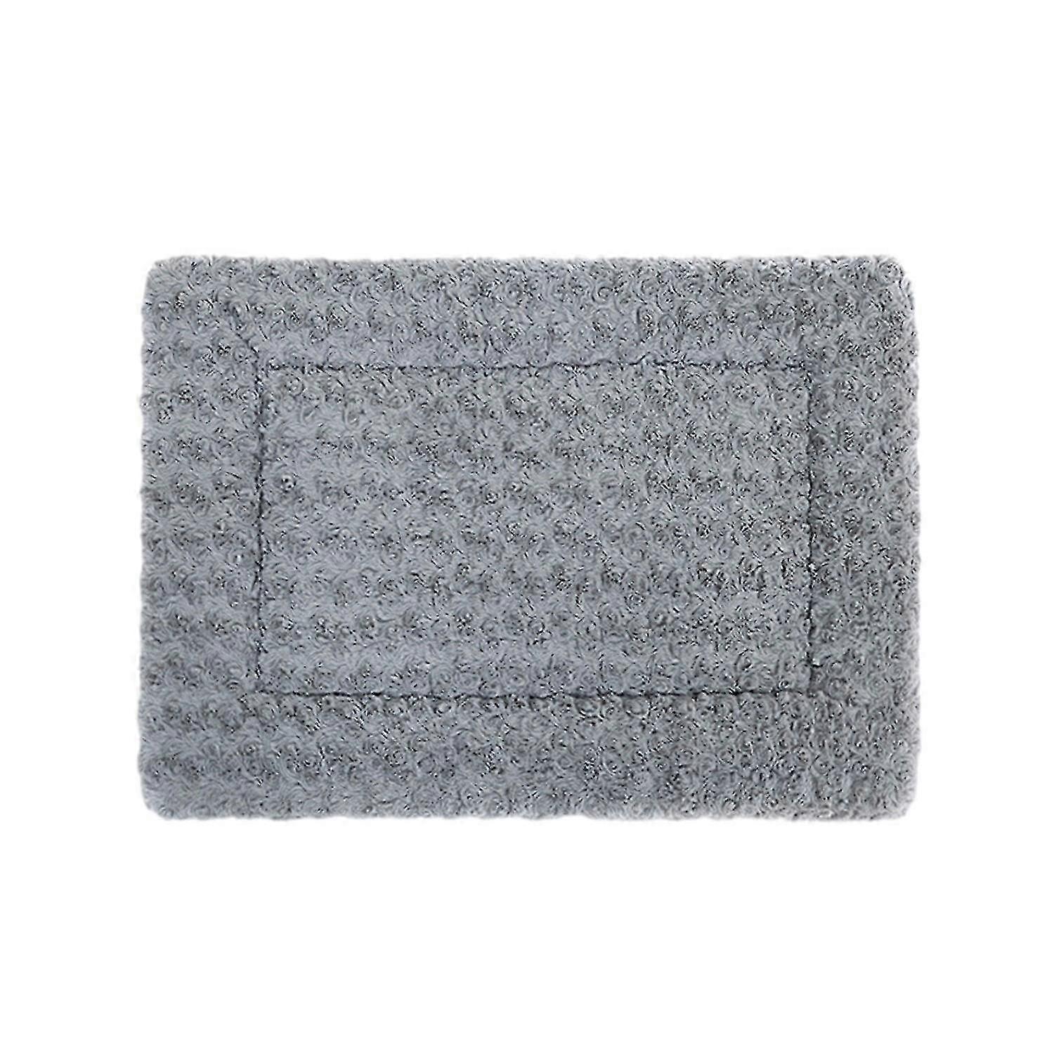 Foldable Durable Plush Pet Bed Mat with Moisture-Proof Oxford Base for Cats and Dogs