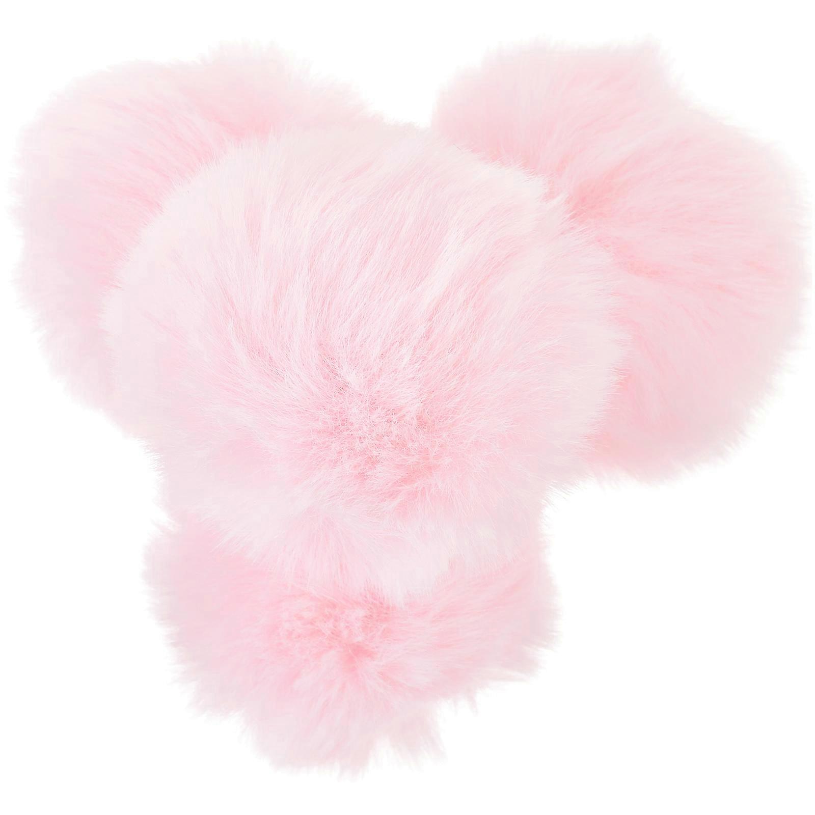 4Pcs Cute Pompom Brooch Fluffy Lapel Pin DIY Pom Pom Ball with Brooch