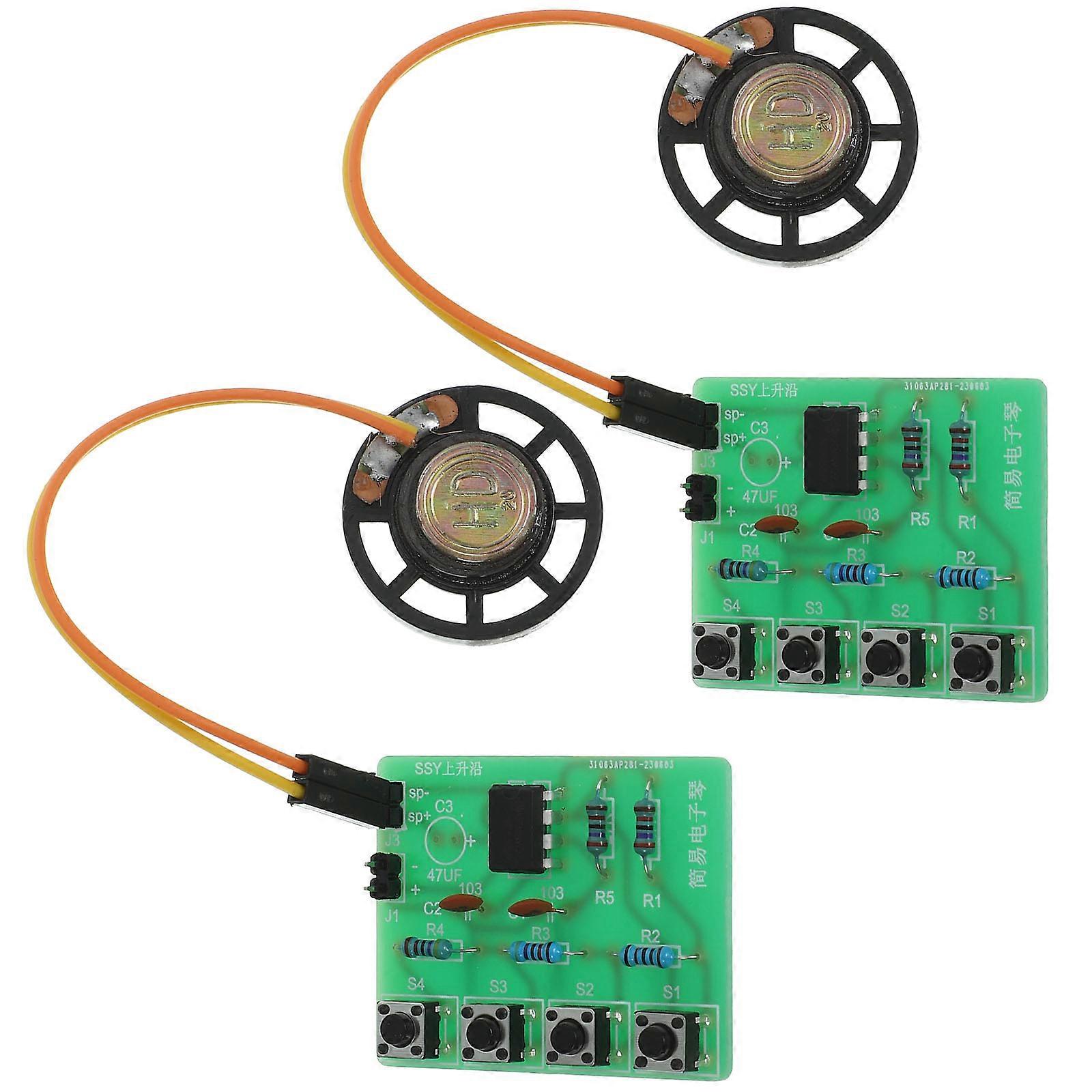 2 Sets DIY Electronic NE555 Oscillator Soldering Electronic Keyboard Instrument Parts