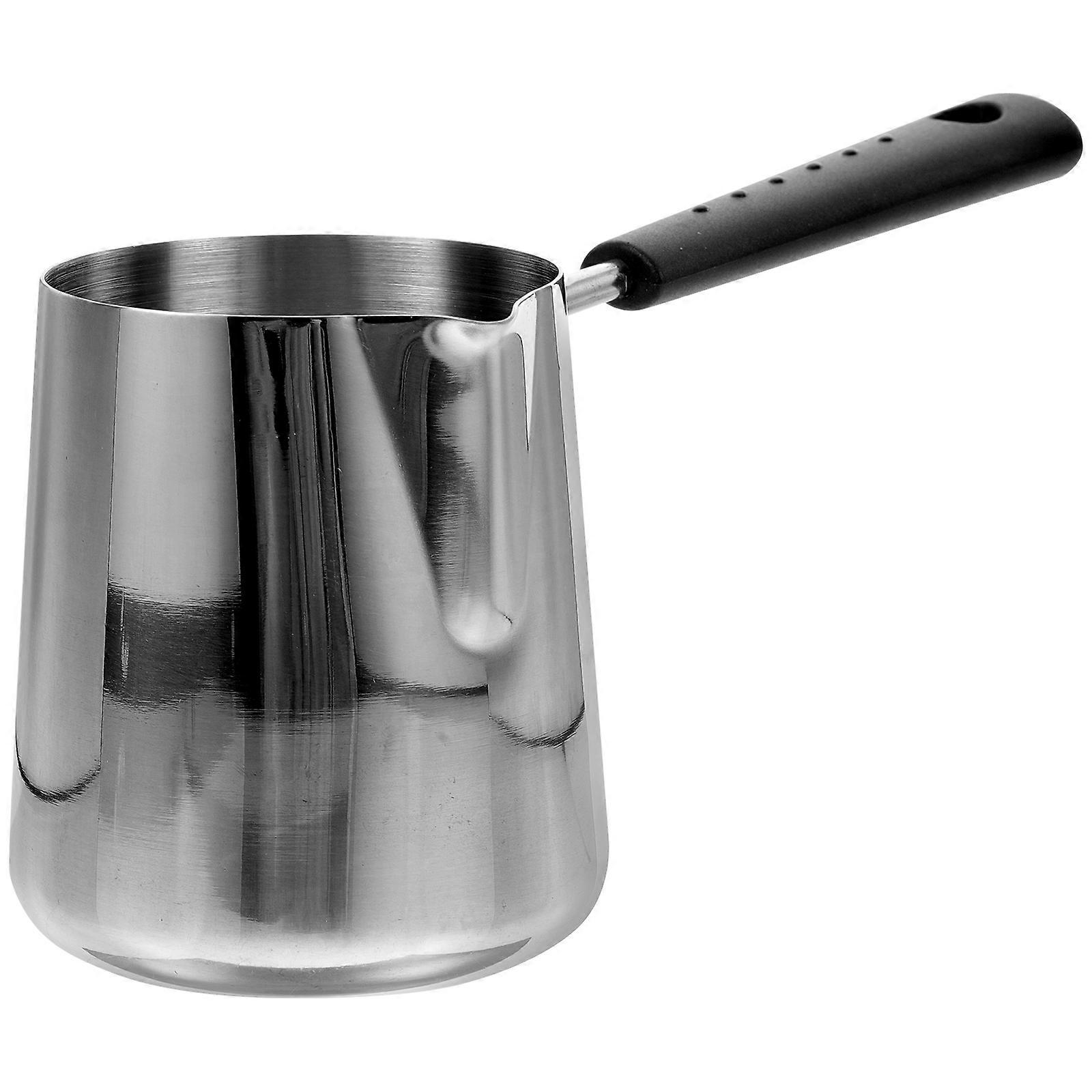 Oil Pots For Cooking Stainless Steel Small Milk Pan With Smooth Surface Round Bottom 1Set