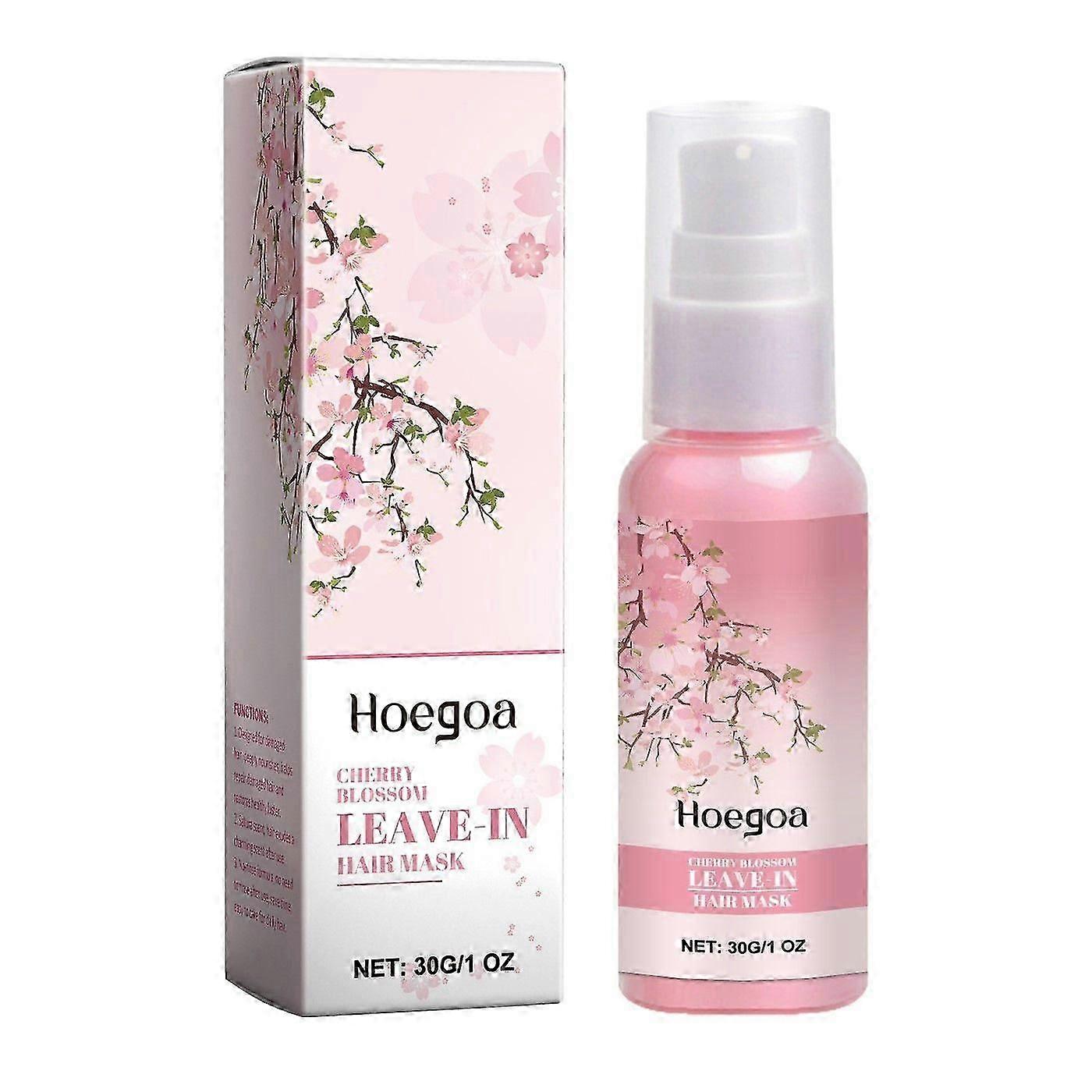 チェリーブロッサムリーブインヘアマスクリペア乾燥、傷んだ髪のための滑らかで光沢のあるヘアマスク