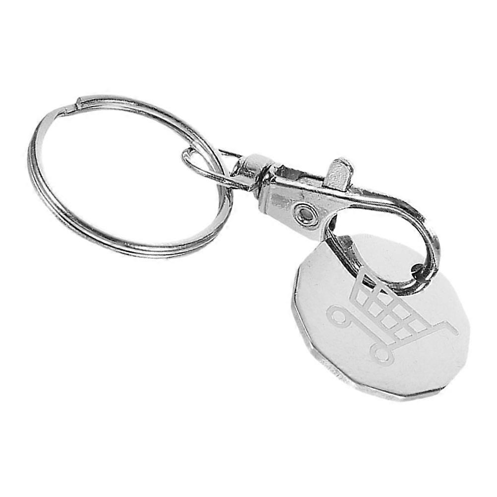 Stylish Unisex Shopping Cart Keychain Token for Grocery Trolley Use Universal Supermarket Cart Accessory