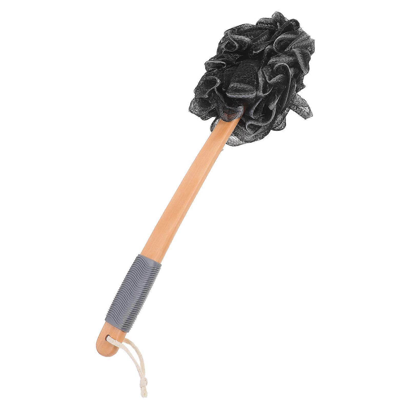 Here's a refined and professional product description based on the title you provided:
**Long Handle Exfoliating Shower Loofah – Non Slip Grip