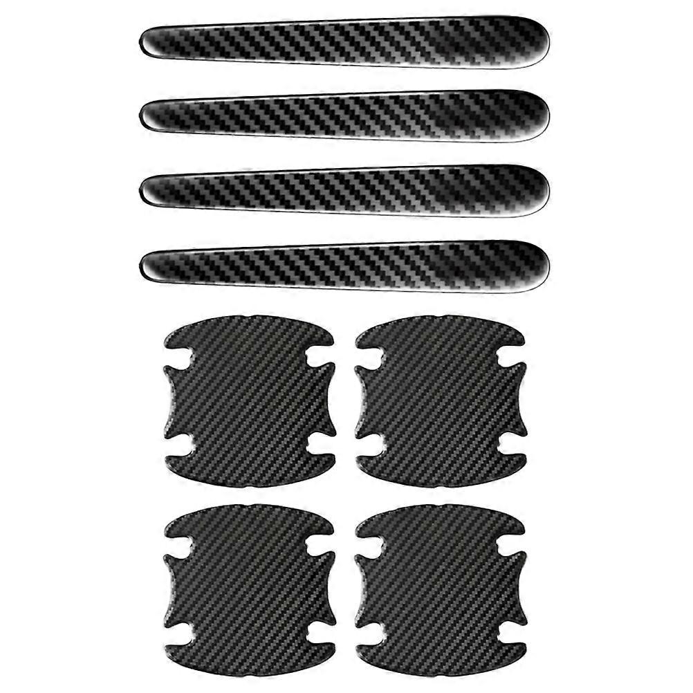 Side Door Handles Protector Car Door Handle Anti-Collision Stickers Rectangular 8Pcs