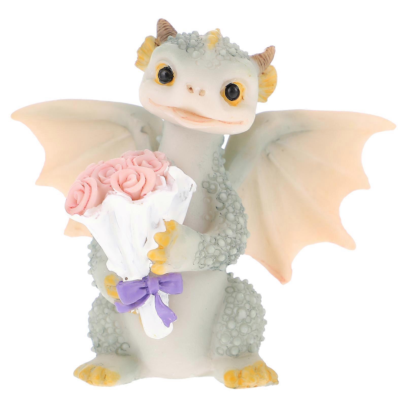 Dinosaur Desk Accessories Resin Desktop Animal Model Cartoon Style For 3.1×3×2.8in 1Pack