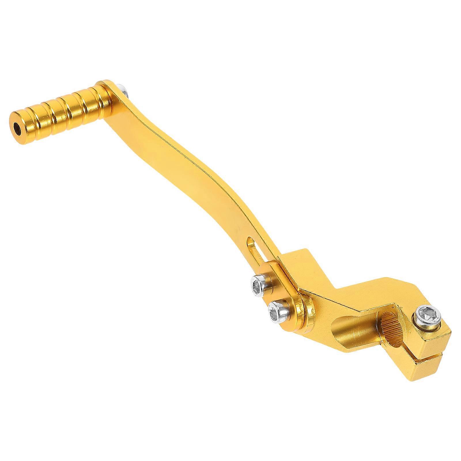 Aluminum Alloy Gear Shift Lever Motorcycle Replacement Part For Engagement Sleek Shape Golden 17.00X4.50X2.50CM 1Pack