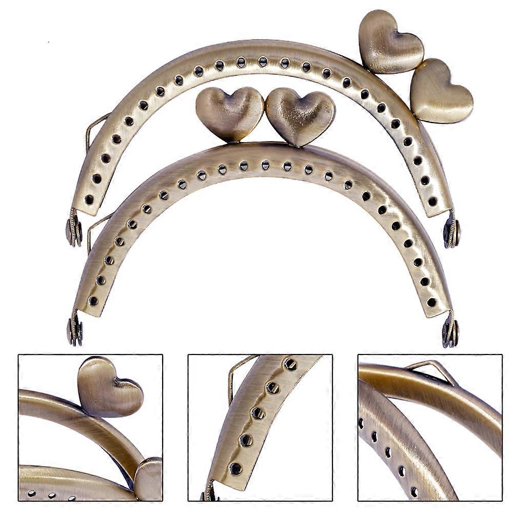 Metal Frame Purse Retro Purse Frame Custom Crafting 8.5x1.5x3cm Iron Material 1Set