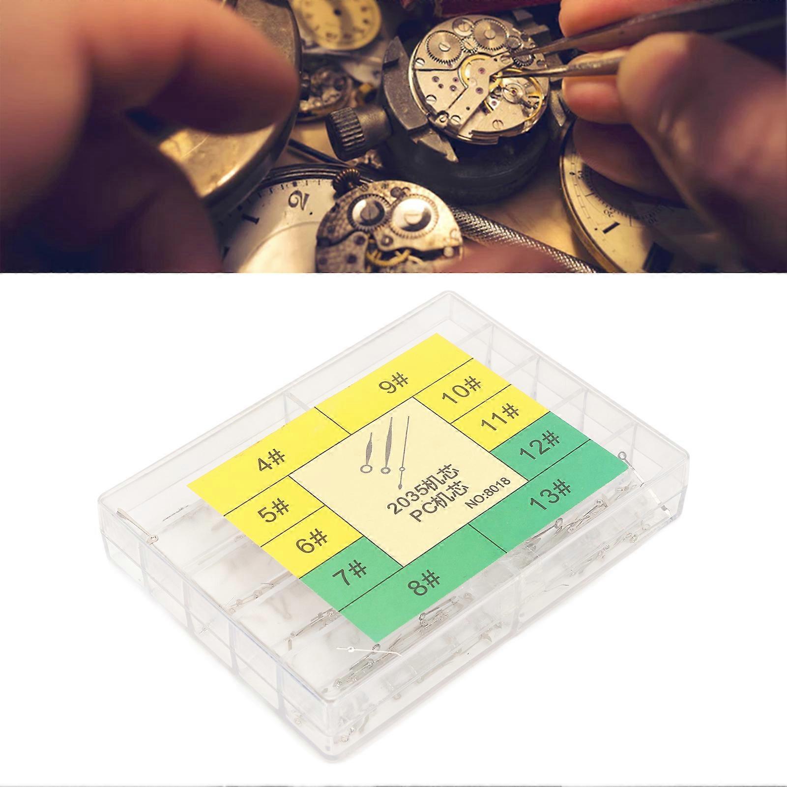 Silver Alloy Watch Hands Set for 2035 PC Movement Hour Minute Second