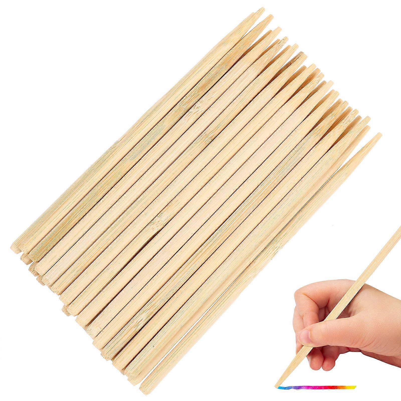 30pcs Scratch Drawing Wood Sticks – Multi Purpose Craft Tools for DIY Art Projects and Scratch Paper Designs