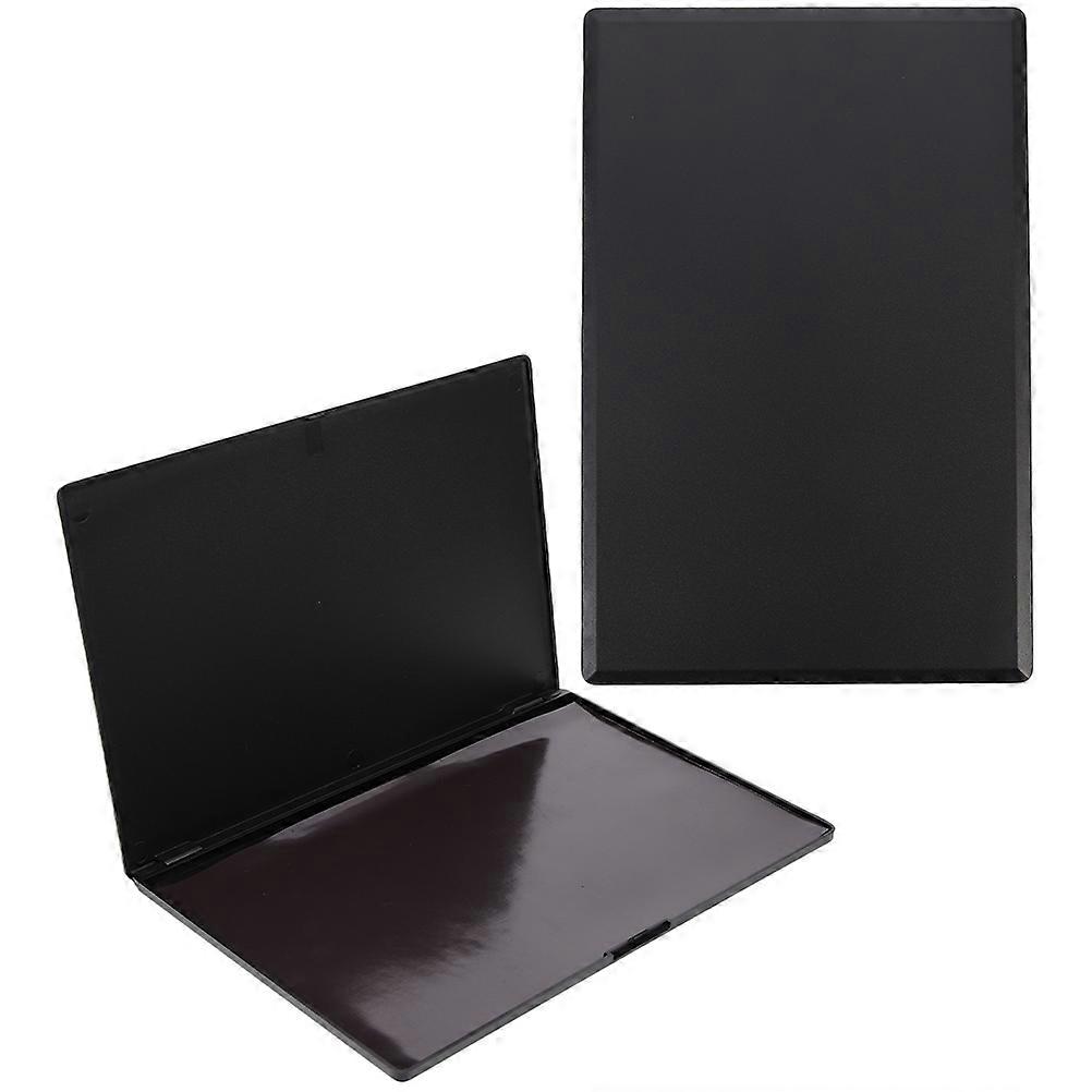 アイシャドウ収納プレート用アイシャドウトレイ9.1×5.9×0.4inブラックプラスチック2個