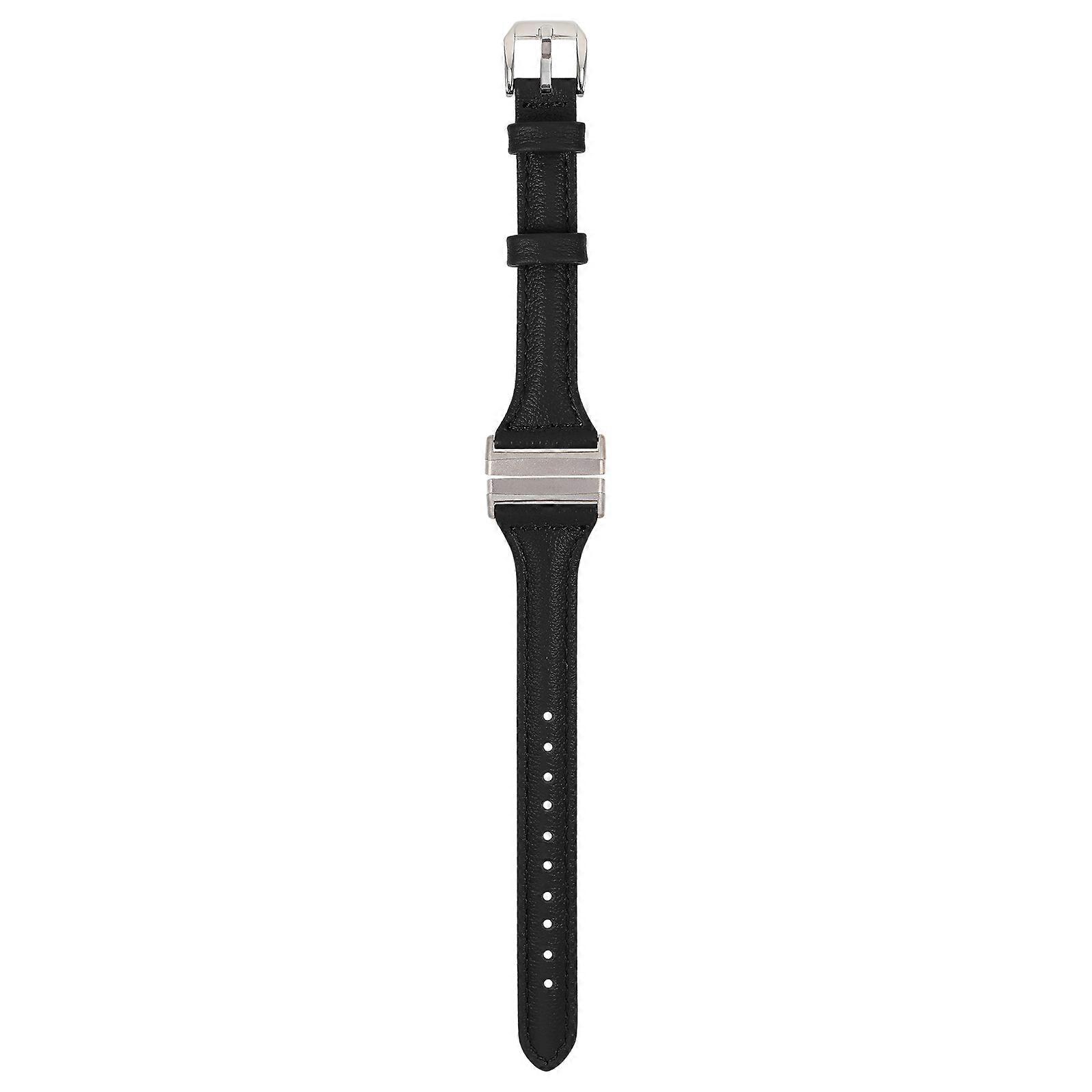 Smartwatch Straps Wrist Watch Band Comfortable Watchband Rectangular Shape Black Color for Men and Women 1Pack