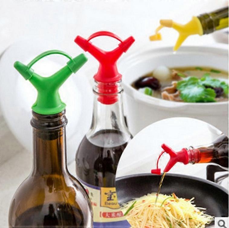 10 PCS Double-Headed Soy Sauce Bottle Mouth Bottle Stopper Wine Bottle Cover Color Random Delivery Double-Headed Shape