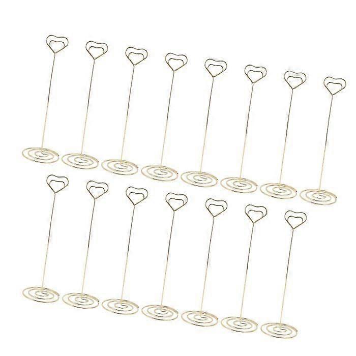 Table Number Holder - Hurrise - 15Pcs - Sturdy Iron - Stable Base - Multifunctional