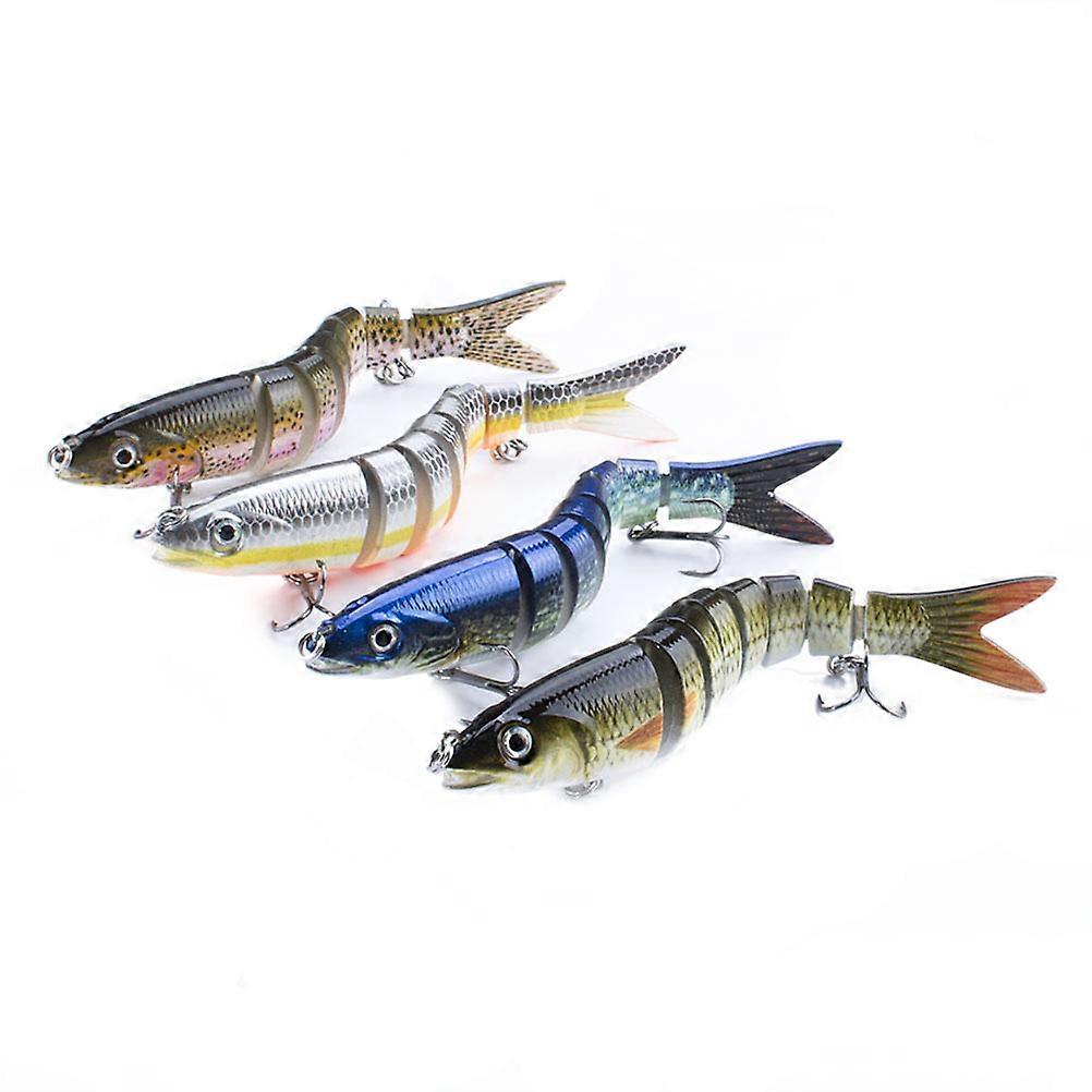 Coffee Lifelike Fish Shape Lures for Fishing Use Made of Plastic Suitable for Carp Bass Silver Carp