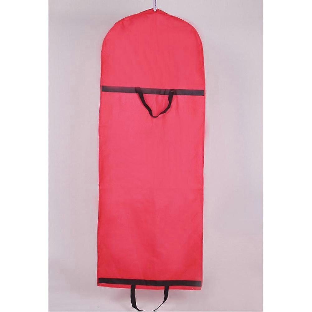 It seems like you're referring to a product description for a **foldable red wedding dress cover bag**. Let me help you refine or expand this