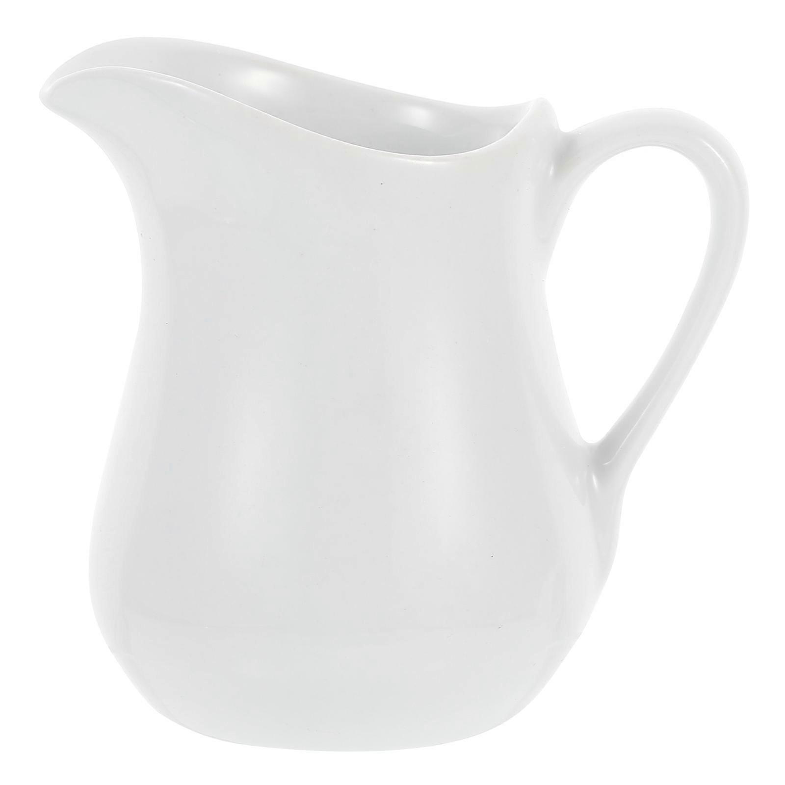 1 Pc Portable Ceramic Milk Cup Pull Flower Jug Container