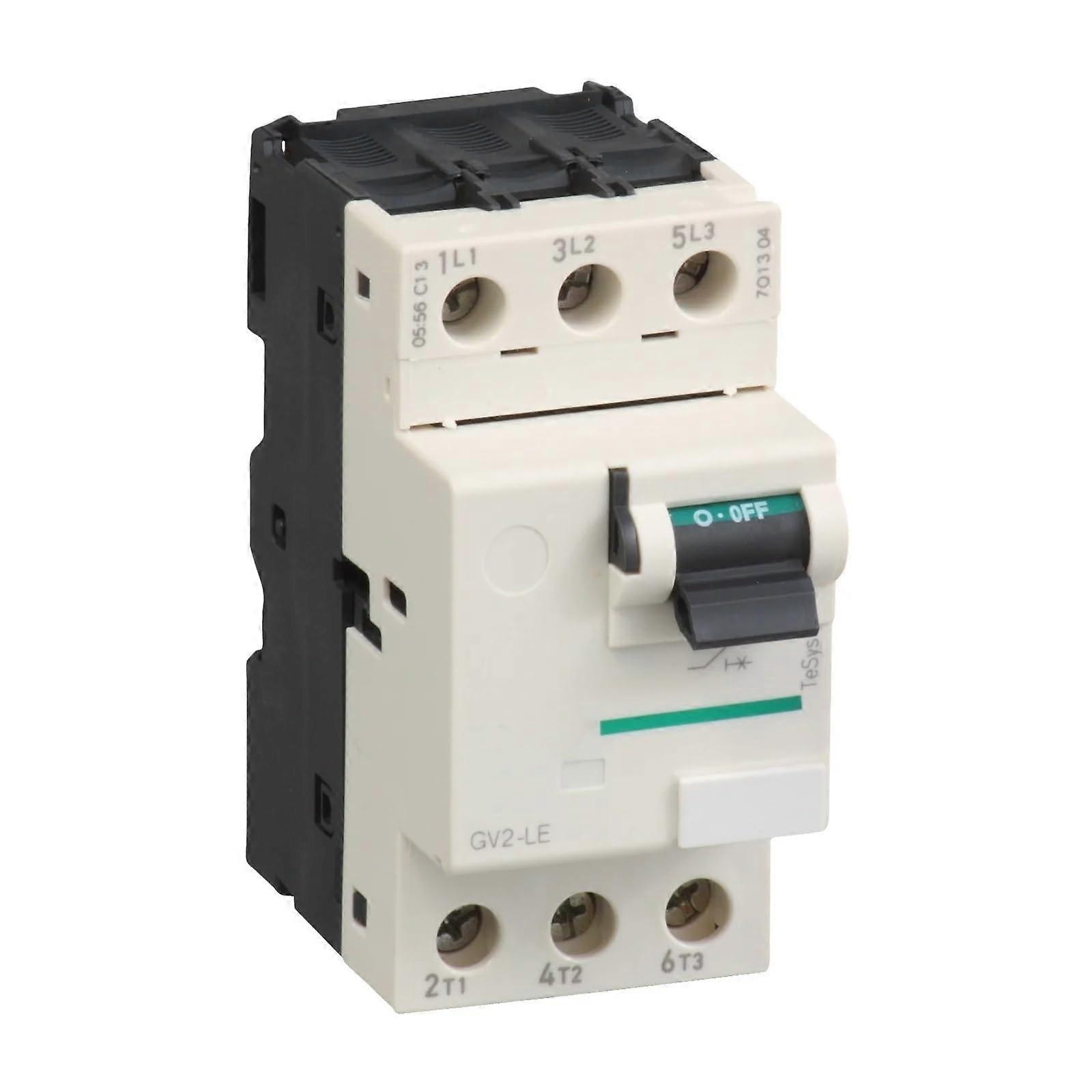 GV2LE04 GV2LE04 Motor Circuit Breaker, TeSys GV2, 3P, 0.63 A, magnetic, toggle control, screw terminal connections