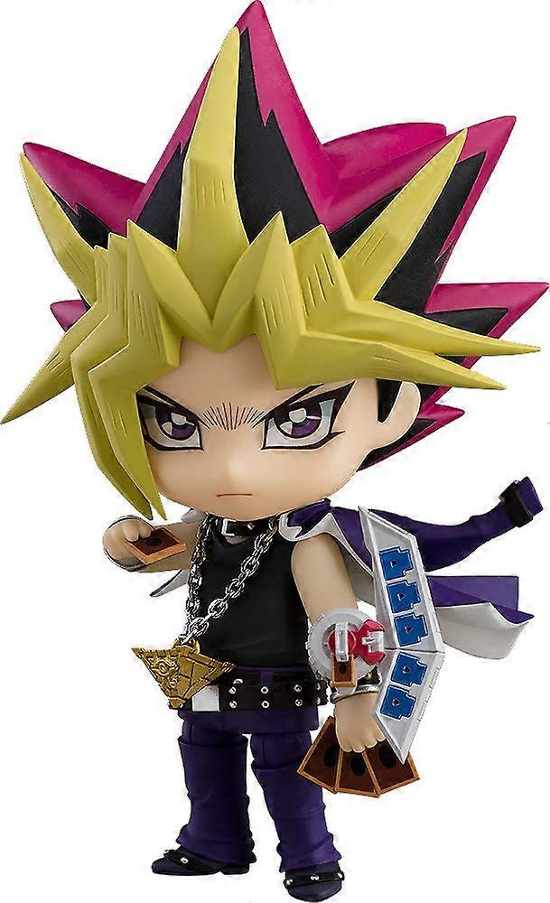 Yami Yugi Action Figure, 10 cm PVC Collectible Model, Anime Character, Customizable Accessories