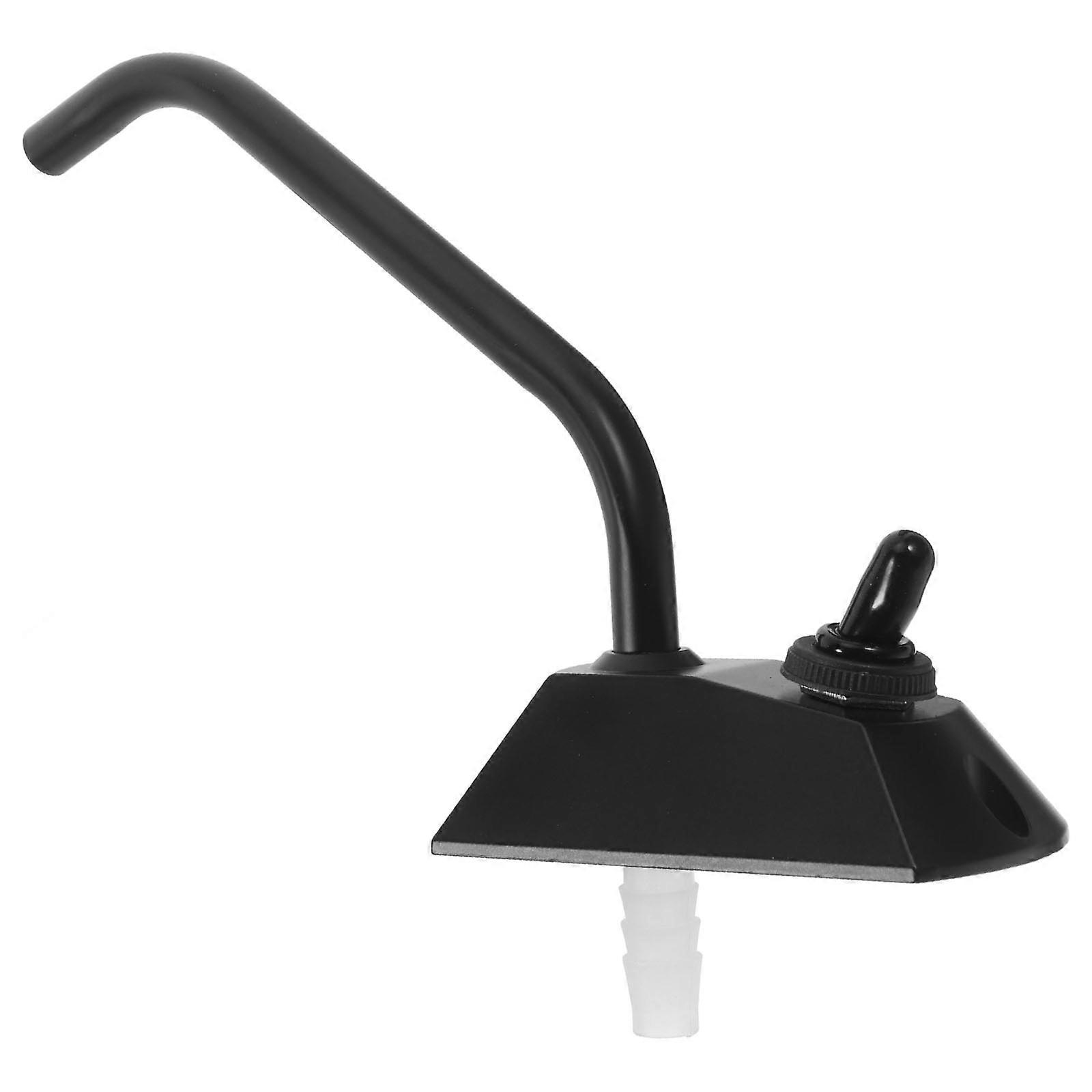 Rotatable Electric Faucet for RV with Copper Material Black Color Single Hole Accessories for Boat